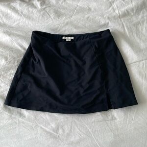 Knit mini skirt with shorts